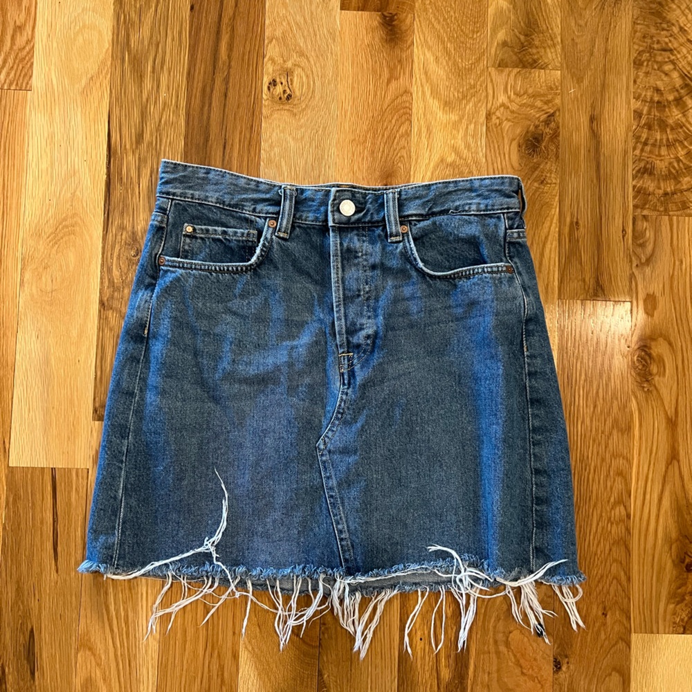 Denim mini skirt size 8